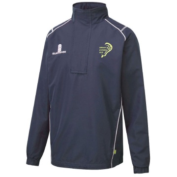 Dual Curve 1/4 Zip Rain Jacket : Navy